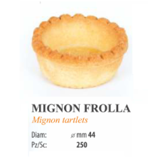 TARTELLETTE FROLLA MIGNON TARTE ROTUNDE D44MM CUTIE 3 KG